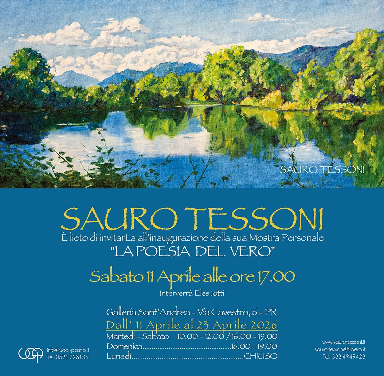 Alla Galleria S. Andrea  personale di Sauro Tessoni "La Poesia del Vero" - Inaugurazione mostra