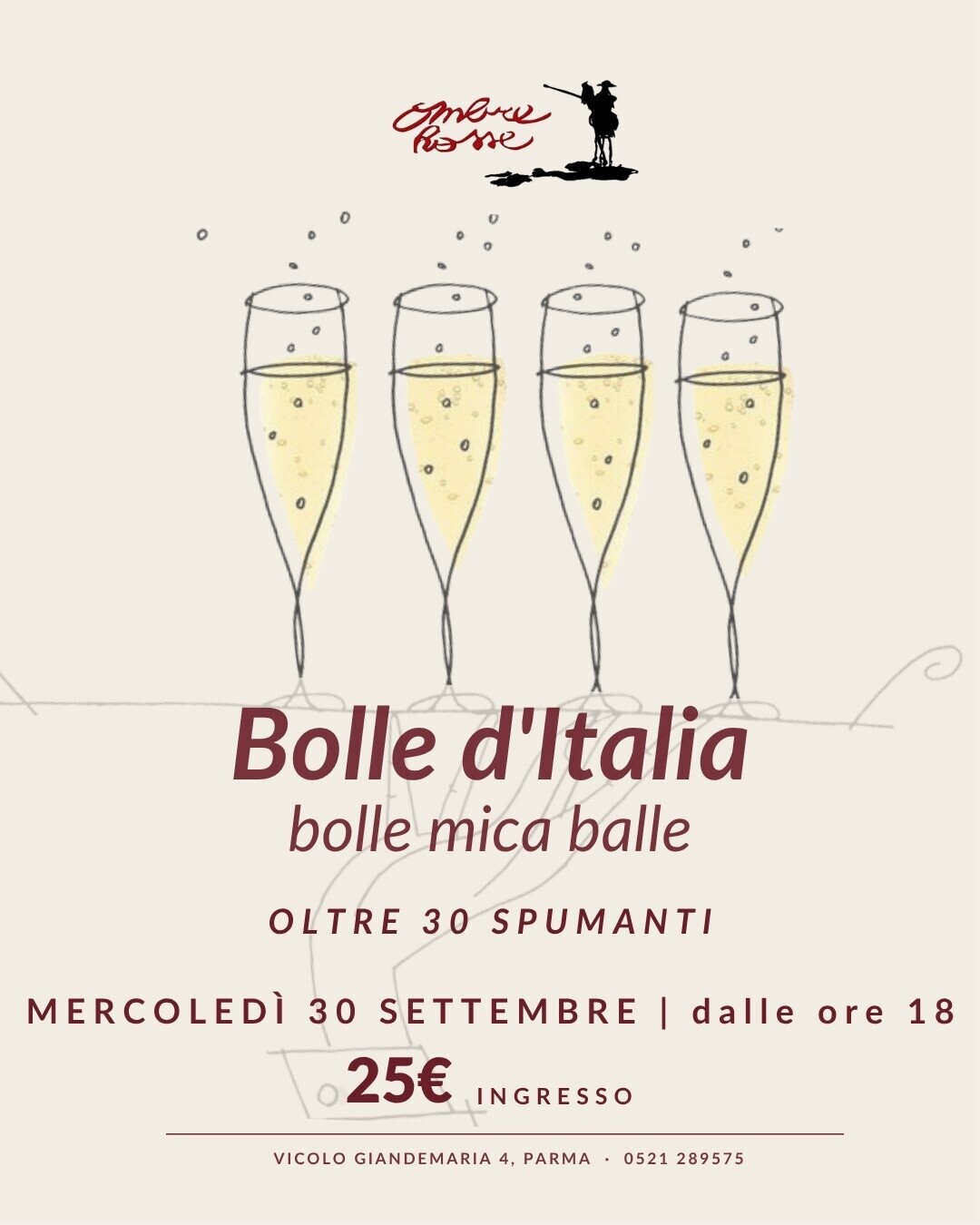 All' Enoteca Ombre Rosse  "Bolle d'Italia"