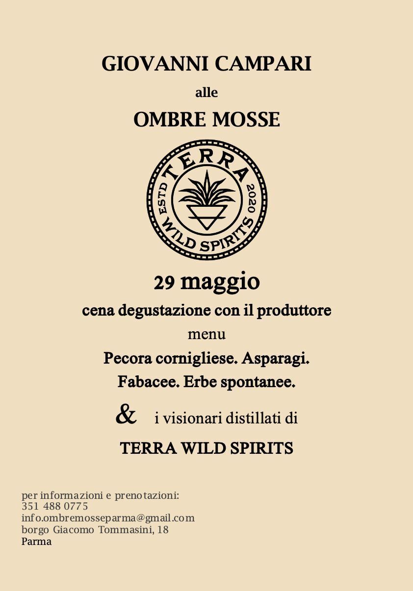 Cena  col produttore da Ombre Mosse