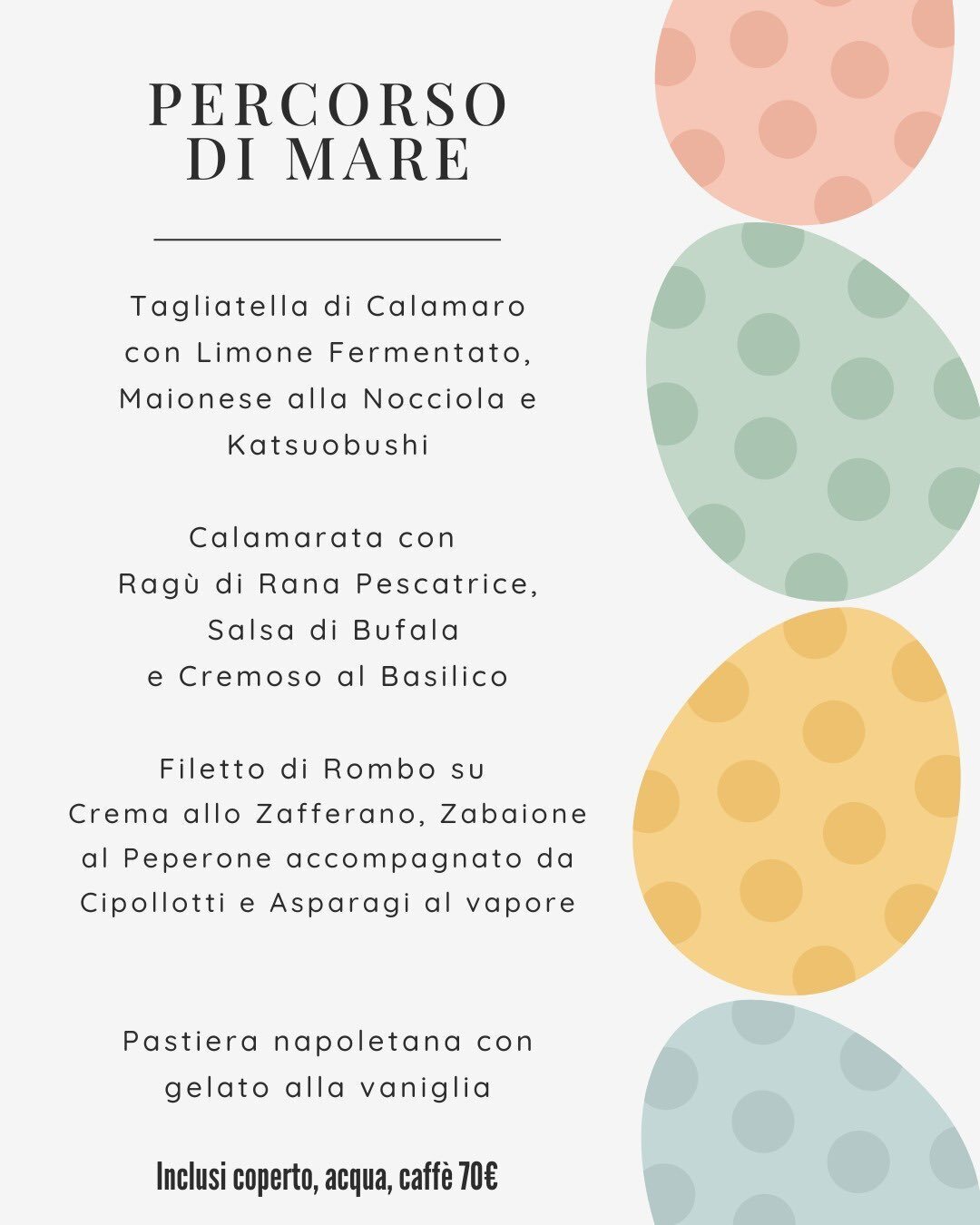 Pasqua al ristorante all'Angiol d'Or, nel cuore di Parma - Il menù di mare