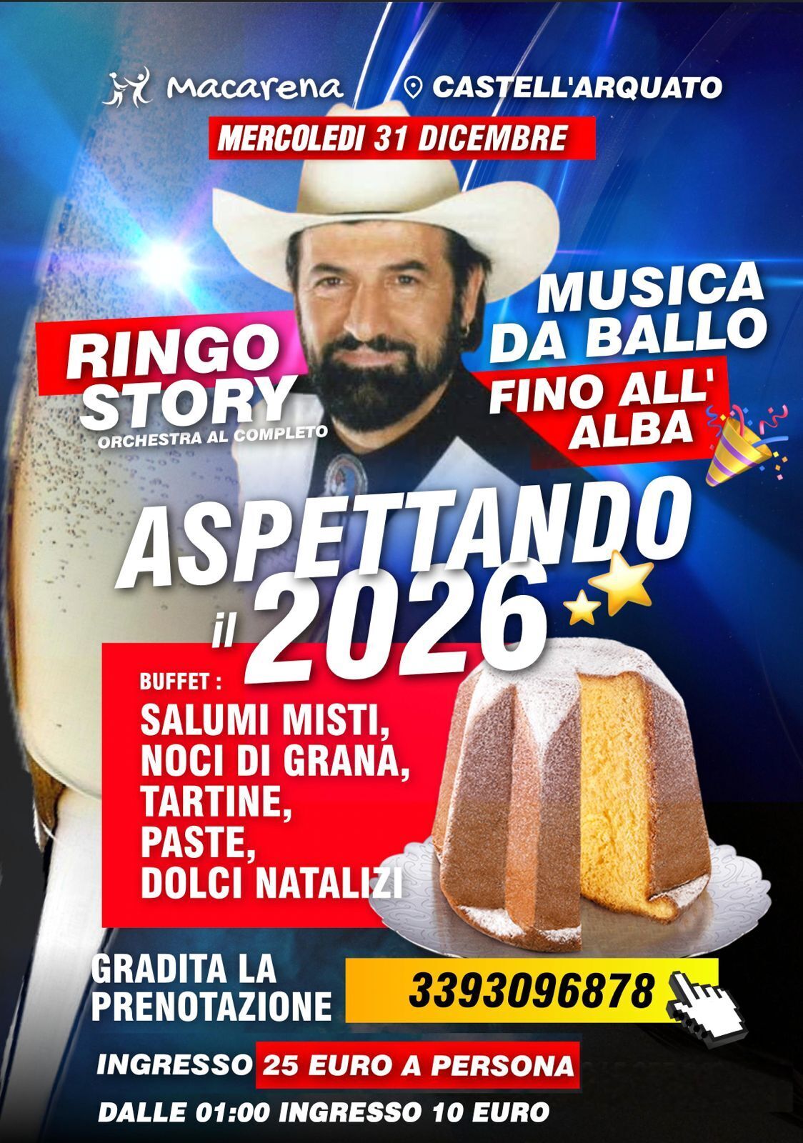 L'ultimo dell'anno si balla  al Macarena music Hall con Ringo