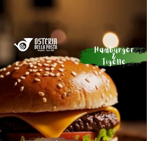 Giovedì alternativo all'Osteria della posta con hamburger e tigelle