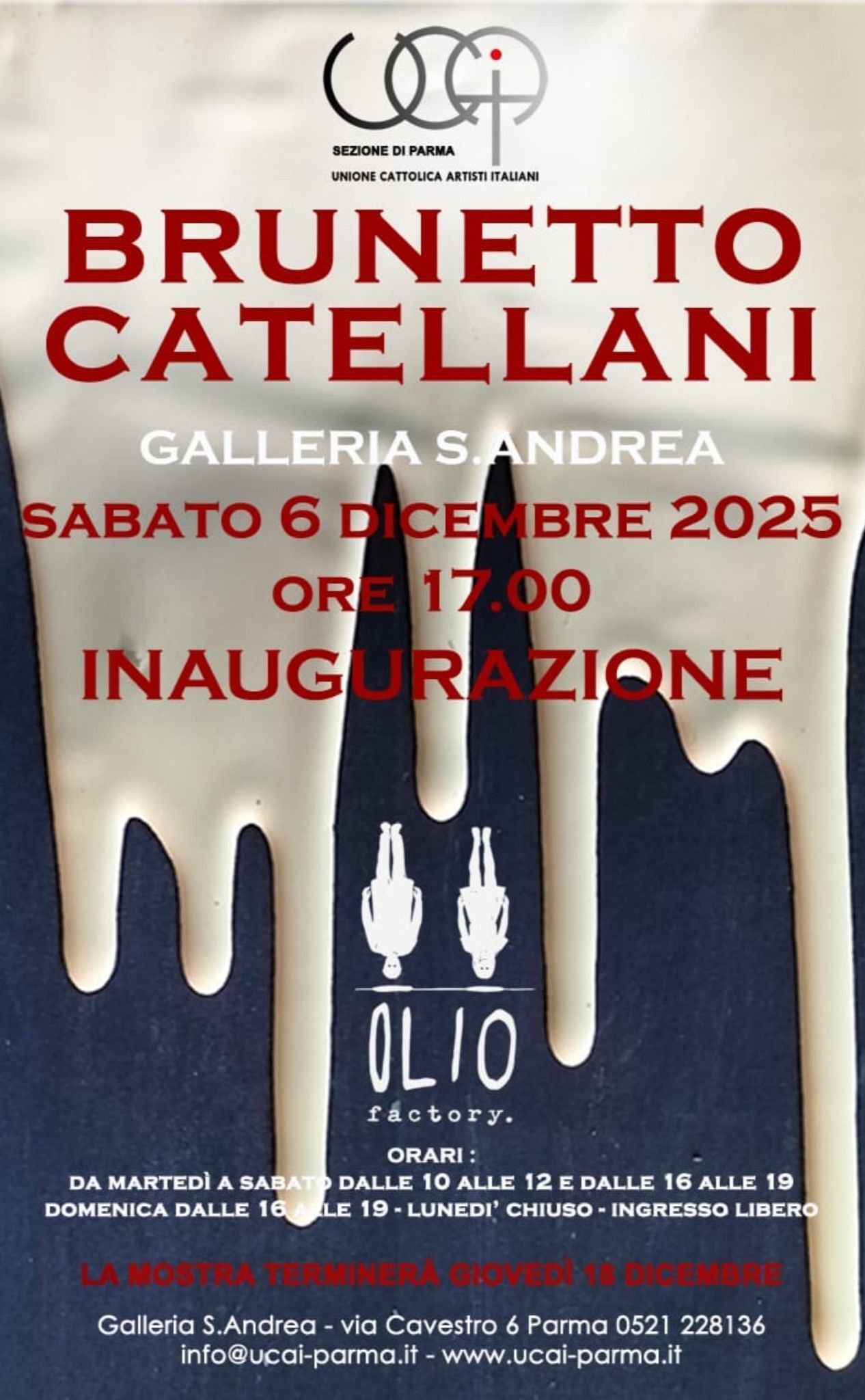 Alla Galleria S. Andrea mostra personale di Brunetto Catellani - Chiusura mostra