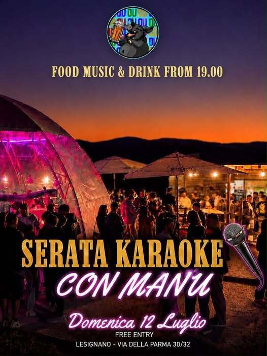 Da Agrifoud serata karaoke