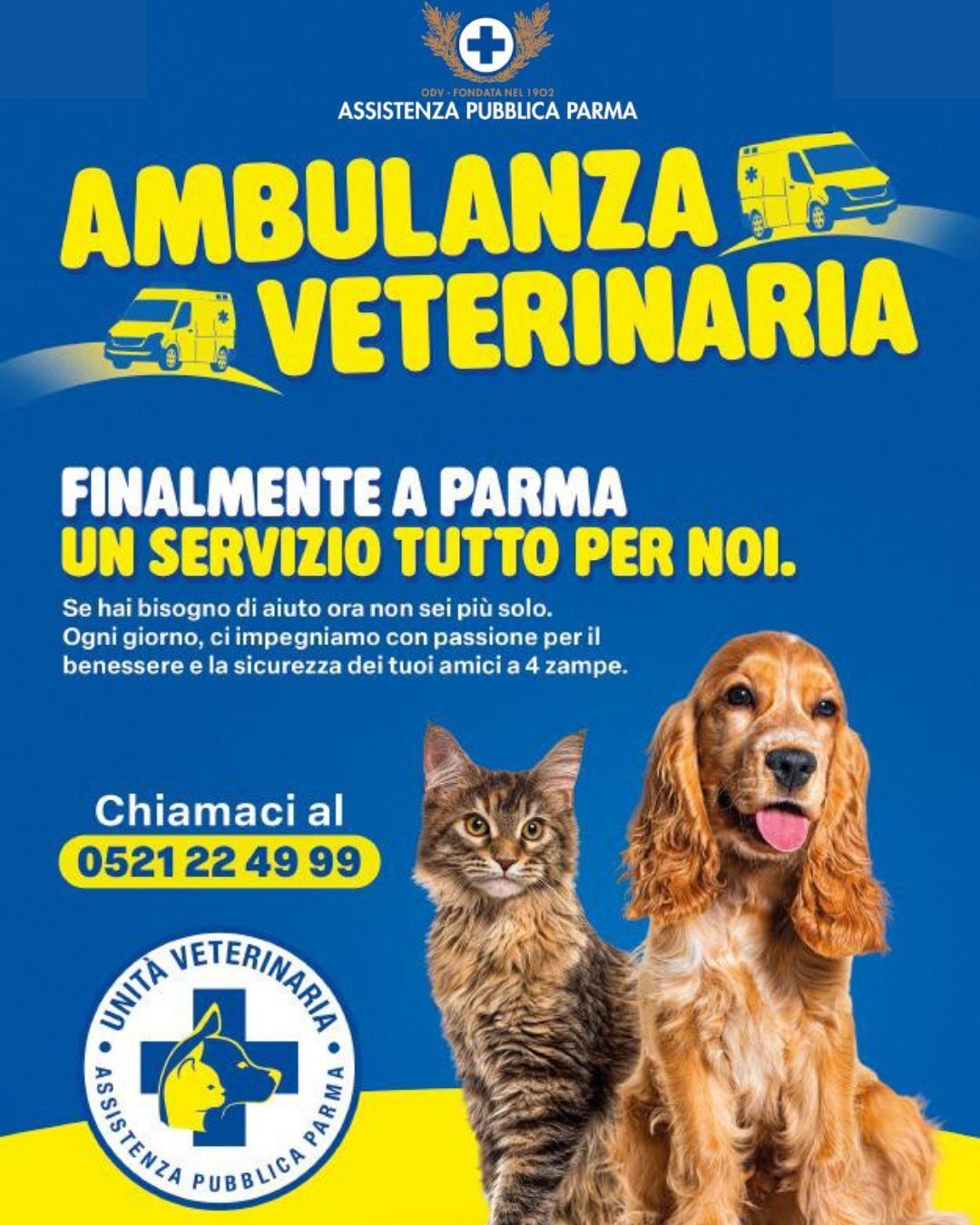 AP_Divisione Veterinaria Assistenza Pubblica Parma: riparte il corso per volontari!