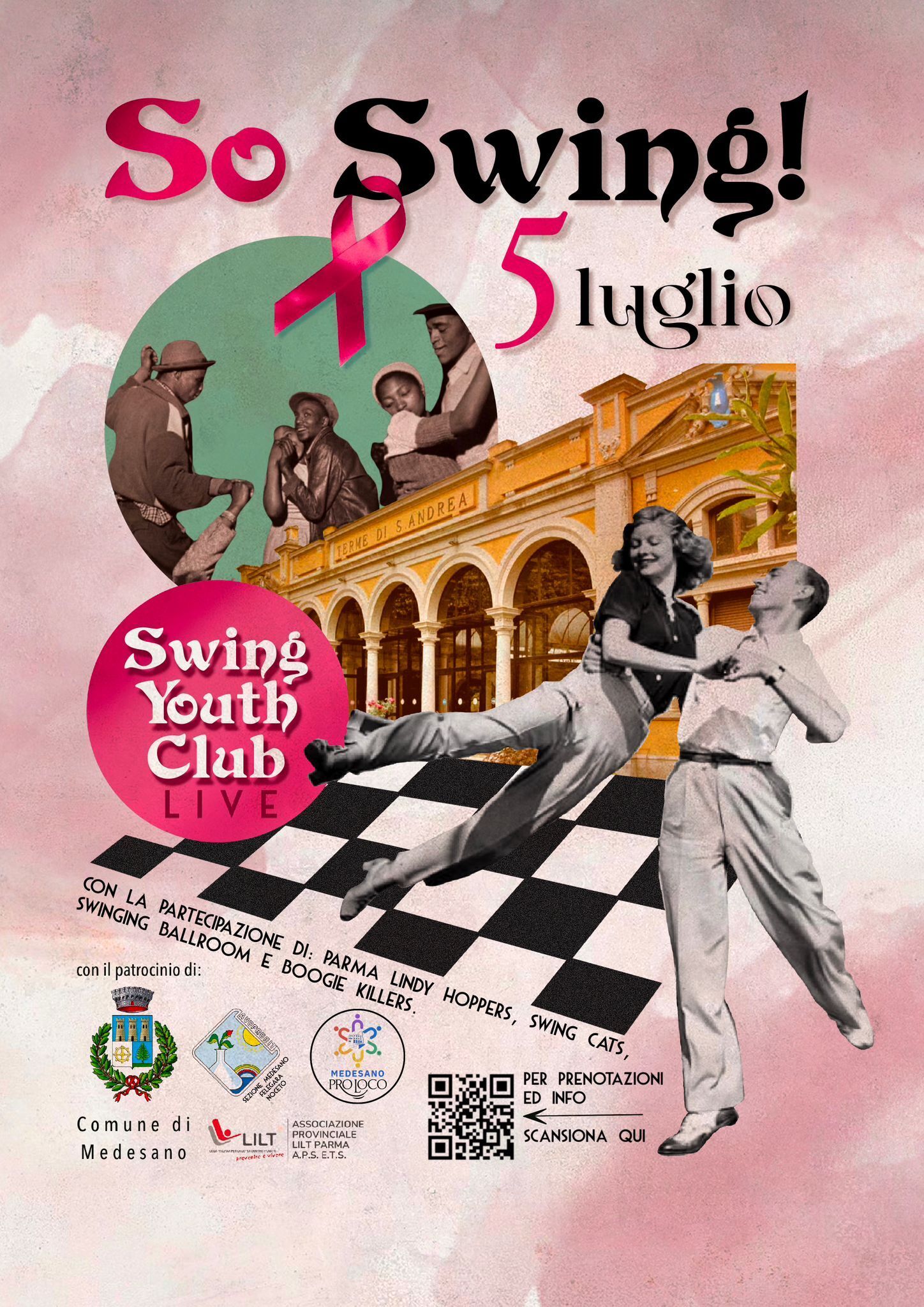 "So Swing!" spettacolo benefico a Sant'Andrea Bagni (Medesano).